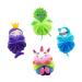 NOLITOY 4pcs Children's Bath Ball Body Skin Scrubbing Tool Cartoon Bath Skin Scrubber Ball Cartoon Style Bath Skin Scrubber Bath Scrubber for Body Pe Cleaning Ball Household