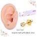 Firstomato 2PCS Disposable Ear Piercing Kit with Hypoallergenic Earrings - 3mm CZ 24Kt Gold Cartilage Piercing Gun Set - Buy Online on SooperMarket.com