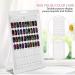 Nail Polish Color Card Dekaim Nail Art Display Stand Nail Polish Gel Color Display Card Nail Practice Manicure Tool(White) - Buy Online on SooperMarket.com