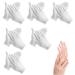 100% Cotton Gloves for Eczema 6 Pairs White Cotton Moisturizing Gloves Over Night Bedtime | Cosmetic Inspection Premium Cloth Quality | Dry Sensitive Irritated Skin Spa Therapy Secure Wristband