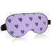 Haskirky Light Blocking Eye Mask Breathable and Adjustable Adult Men and Women Travel on Business Trips Yoga Meditation Light Smooth Comfortable Eye Mask Office Deep Sleep Goodies Purple Heart
