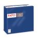 FATO-disposable napkins softness and gentleness pack with 40 napkins size 38x38 folded in 4 2-layer color night blue 100% pure cellulose paper FSC certified