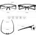KAPVOE Photochromic Cycling Glasses | MTB Sunglasses with Clear Colorful Lenses - Buy Online on SooperMarket.com