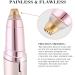 Portable USB Rechargeable Eyebrow Hair Remover - Facial Hair Remover with Light & 3D Arc Cutter Head for Labial Facial & Ear Use - Ideal for Precision Grooming - Buy Online on SooperMarket.com