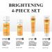 Turmeric Skin Care Gifts Set for Women - Travel Size 4-Step Kit with Cleanser Toner Serum & Cream for All Skin Types - Buy Online on SooperMarket.com