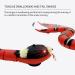Smart Sensing Snake Cat Toy | Rechargeable & Realistic S-Shaped Moving Toy for Cats | Escape obstacles, Electro-Sensing Technology | Red - Buy Online on SooperMarket.com