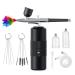 Desikixudy 1 Set Oxygen Injector Protable Airbrush for Nails Art Paint Air Compressor Nano Fog Mist Spray Manicure DIY Cake Sprayer