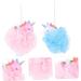 Shop Cabilock Unicorn Bath Ball Toys - 2Pcs Exfoliating Mesh Scrubbers for Kids | Perfect for Spa & Shower - Buy Online on SooperMarket.com