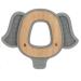 Nuby Natural Wood & Silicone Teether Elephant (80802) 3M+ Gray - Pack of 2 - Buy Online on SooperMarket.com