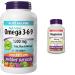 Webber Naturals Omega 3-6-9 1 200 mg Fish Oil + Magnesium 500 mg Tablets Bundle for Cardiovascular Brain Bone and Muscle Health Omega 3-6-9 + Magnesium 500 mg