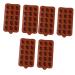 PRETYZOOM 6 Pcs Heart Silicone Molds Gum Paste Molds Chocolate Bar Molds Silicone Lollipop Mold Cupcake Molds Cookie Mould Semi Sphere Silicone Alphabet Silicone Molds Suite 3D Flower Shape
