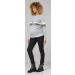 Happy Mama Women's Maternity Nursing Zipped Sweatshirt Striped Jumper 1110 - Light Grey Melange & Panther Gray - Size 16 - Buy Online on SooperMarket.com