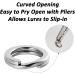 Dr.Fish Stainless Steel Split Ring 200LB-14mm 20 Pack - High Strength Flattened Hyper Wire Heavy Duty Lure Ring for Saltwater Fishing - Buy Online on SooperMarket.com