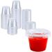 Mr. Miracle 1-Ounce Jello Shot Souffle Cups and Lids - 125 Sets Translucent Pack for Parties - Buy Online on SooperMarket.com
