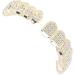 Hip Hop Teeth Set Teeth Protection Hip Hop Teeth Brace for Halloween Party for Hip Hop Fashion Shows for Birthday(gold) - Buy Online on SooperMarket.com