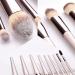 14-Piece Champagne Gold Makeup Brush Set - Premium Wood Handle Beauty Tools for Foundation & Eye Shadow - Buy Online on SooperMarket.com