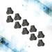 LUOFENG screw Bolt 10Pcs/Set T Shaped Bolt Accessories with Plastic T Nuts T Track Bolts Knob Set - Buy Online on SooperMarket.com