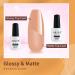 AILLSA 3PCS Base and Top Coat Set - No Wipe Matte & Mirror Gloss | Long-Lasting Gel Nail Polish | UV LED Soak Off | Nail Art DIY - Buy Online on SooperMarket.com