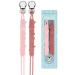Kowlone pacifier chain young girls silicone rabbits dummy clips pacifier strap pacifier chains pacifier clips holder for baby shower 2-pack (pink) c: rabbits pink