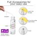 Alledomain 10Pcs 10ml Essential Oils Roller Bottles Clear Glass Roll on Bottles with Lucky Cat Pattern & Stainless Steel Rollers & Gold Cap for Aromatherapy - Include 12 Labels Dropper & Opener Golden - Buy Online on SooperMarket.com