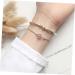 KESYOO Thin Bracelet Delicate Bracelet Cube Bracelet Jewelry Strawberry Crystal Silver Bracelet - Buy Online on SooperMarket.com