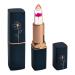 LZPCarra Dark Blue Tube Transparent Dried Flower Lipstick Gold Leaf Jelly Colour Changing Moisturising Lip Balm Moisturising Lip Care (B One Size) 1 count (Pack of 1) b