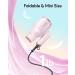 Wavytalk Mini Hair Dryer with Diffuser - 1600W Quiet & Lightweight Folding Blow Dryer in Pinky White | Ideal for Travel & International Shipping - Buy Online on SooperMarket.com
