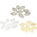 200 pcs Leaves India Hanging Leaf Headwear Tree Flatback Making Bracelet Craft for DIY Bride Silver 2*3.4cmx3pcs Goldenx3pcs - Buy Online on SooperMarket.com