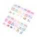 FRCOLOR 6 Boxes Nail Art Stickers Nail Slices Cute Nail Art Decors Manicure Ornaments Resin Heart Charms Nail Art Gems 3d Nail Bunny Decals Crystal Decor Flash Polymer Clay Nail Flakes