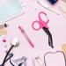 MOVOCA Nurse Penlight & Scissors Set - LED Penlight with Pupil Gauge, 7.5 Bandage Scissors EMT Trauma Shears - Hot Pink, Ideal for Doctors & Nurses - Buy Online on SooperMarket.com