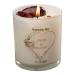 Personalised Wedding Day Candle Gift with Rose Gold Heart (Lavender)