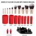 Automatic Electric Makeup Brush Cleaner & Dryer - 8 Sizes Quick Clean & Dry in Seconds - Suitable for All Brushes - Red - Buy Online on SooperMarket.com