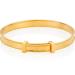 Molly Brown London 18ct Gold Plated Sterling Silver Heritage Baby Bangle. Christening Bangle | Baby Jewellery | Baby Keepsake | Baby Shower Gift