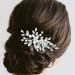 ifundom Bride Hair Comb Lightweight Metal Bride Hair Comb Sparkling Hair Piece Wedding Party Hair Accessory - Buy Online on SooperMarket.com