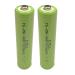 (2-PACK) Exell 1.2-Volt Nickel-Metal Hydride Rechargeable Button-Top Battery AAA 1000 mAh Battery Replacement for Electric Razor Toothbrush meters two radios