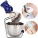 Ankroyu 3-Piece Beard Shaving Set - Stainless Steel Razor Brush & Rack - Perfect Gift for Fathers Husbands & Friends - Buy Online on SooperMarket.com