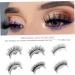 Reusable Self-Adhesive False Eyelashes 3D Makeup Lashes Eyelashes Easy To Put On Handmade False Eyelashes for Women and Girls Eye Makeup Tool 1Pair Style3 - Buy Online on SooperMarket.com