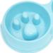Double Slow Feeder Dog Bowl | Raised Non-Slip Stainless Steel Cat Food & Water Bowl | Detachable Blue Cat Bowl - Buy Online on SooperMarket.com