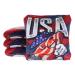 ALLCORNHOLE.COM | Slide-Rite Cornhole Bags | Red, White & Blue - USA Design | Proprietary Premium Material | ACL Pro Approved | Set of 4 Red & Blue