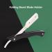 Stainless Steel Beard Blade Holder - Foldable Manual Razor Stand for Men | Durable Hairdresser Cutter Rack - Buy Online on SooperMarket.com
