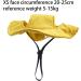 Folpus Outdoor Puppy Sun Hat - Breathable Summer Dog Cap for All Sizes - XS Yellow Pet Egg Hat for Sporty Dogs - Buy Online on SooperMarket.com