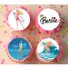 24 x Pre-Cut Barbie 9 Edible Stand up Wafer/Rice Paper Cupcake Cake Toppers Birthday Party Ken Malibu Surf Decorations - Buy Online on SooperMarket.com