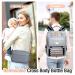 Tonyeee Wrap Backpack - Stylish Diaper Bag for Moms & Dads Removable Crossbody Bottle & Travel Essentials Gray - Buy Online on SooperMarket.com