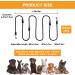Toivize Adjustable Dog Leash for Large Dogs - 3m Nylon with Reflective Stripes 2 Carabiner Hooks & 3 Rings - Durable & Stylish Black - Buy Online on SooperMarket.com