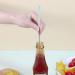 Retractable Silicone Spatula & Spoon - Easy Clean Portable Design for Cosmetics & Lip Gloss - Buy Online on SooperMarket.com