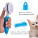 ShipeeKin Effective Grooming Dog/Cat Brush Detangling Comb for Dogs and Long-haired Cat with Cleaning Button against Knotted Hair Self Cleaning Brush for Pets with Medium and Long Hair L9-blue - Buy Online on SooperMarket.com