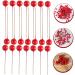 HOMSFOU 600 Pcs Artificial Berries Holly Berries Branch Artificial Red Berry Stem Artificial Holly Berries Round Ball Christmas Decor Christmas Tree Decorations Wreath Foam Cherry - Buy Online on SooperMarket.com