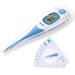 Thermometer for Adults, and Kids, Baby, Pets 5-10s Accurate Fast Reading Digital Fever Thermometers Oral, Armpit, Rectal,Body basal use with Flexible Tip,Large LCD, Waterproof for Home use termometro