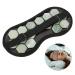 Adjustable Jade Stones Eye Mask - Magnet Therapy Sleeping Eye Cover for Travel & Naps | Green - Buy Online on SooperMarket.com