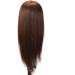 Adjustable Female Tailor Puppet with Human Hair - Training Curls & Styling Dummy Head for Wig Tailoring - Buy Online on SooperMarket.com